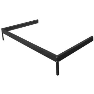 Sokkel til vægdrivhus poly sort 68x128x11,5cm