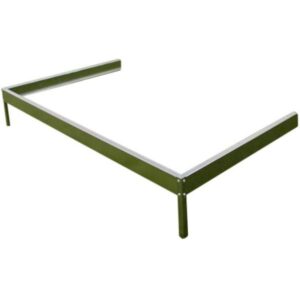 Sokkel til vægdrivhus poly sølv 128x68x11,5cm